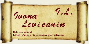 Ivona Levičanin vizit kartica